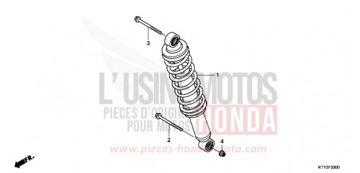 KISSEN, HINTEN CBR125RWB de 2011